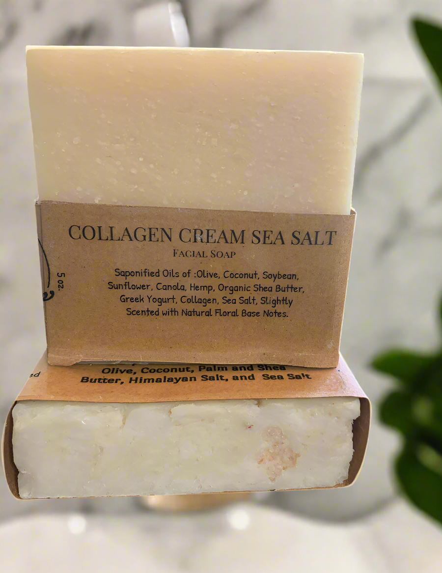 Soap/Collagen Cream Sea Salt Facial Soap