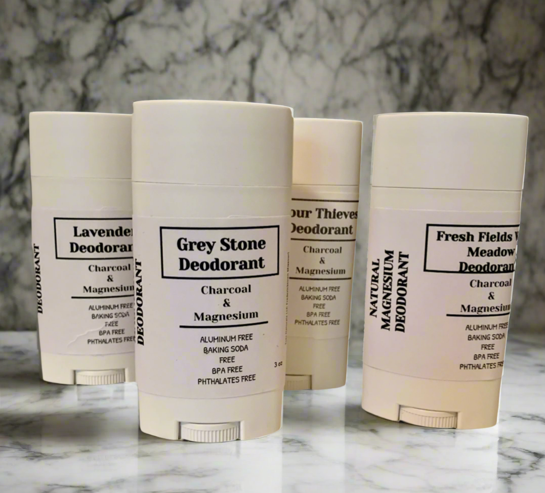 NATURAL magnesium deodorant with charcoal-