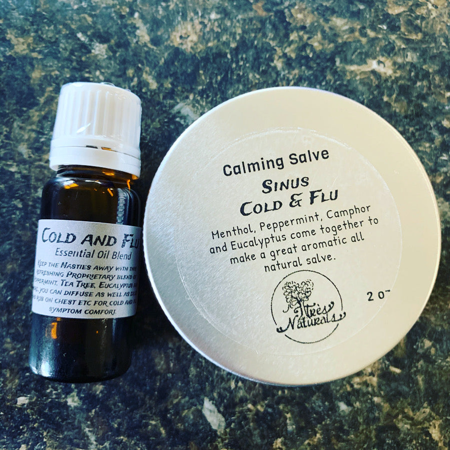 Healing Salve Sinus Cold and Flu / Rub 2 oz
