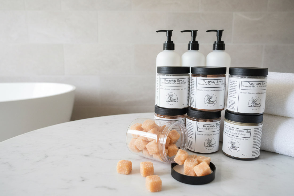 Bath: Foaming Bath Sugar Cubes/Sugar Scrub Cubes