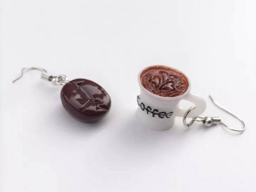 Coffee Lover Dangle Resin Earrings/jewelry