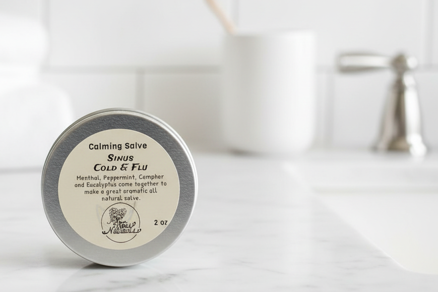 Healing Salve Sinus Cold and Flu / Rub 2 oz