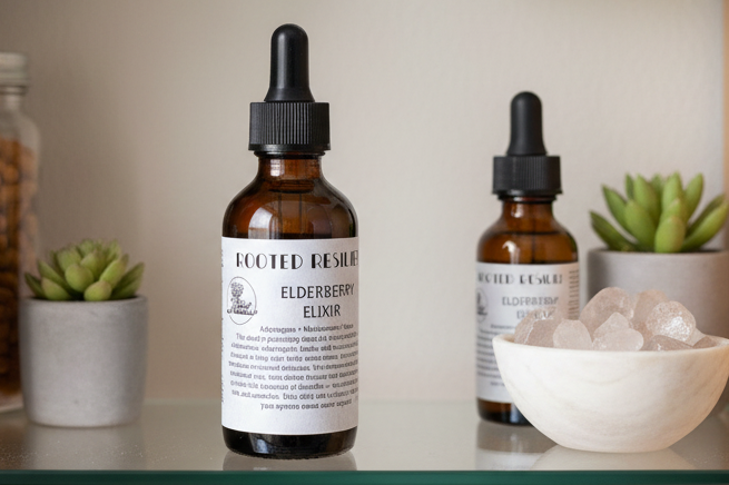 Elderberry: Rooted Resilience Elderberry Elixir 2oz