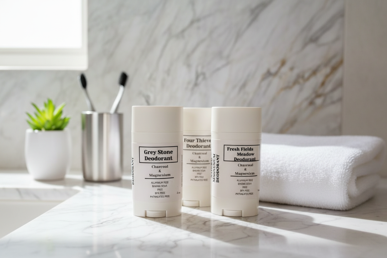 Deodorant: NATURAL magnesium deodorant with charcoal