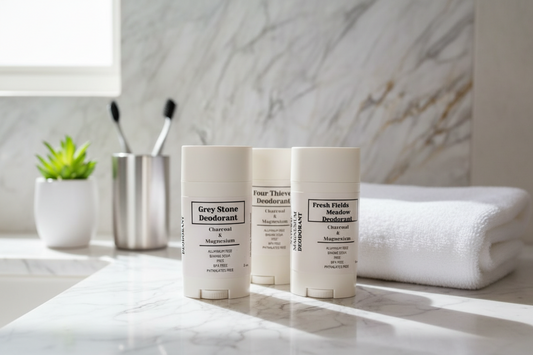 Deodorant: NATURAL magnesium deodorant with charcoal