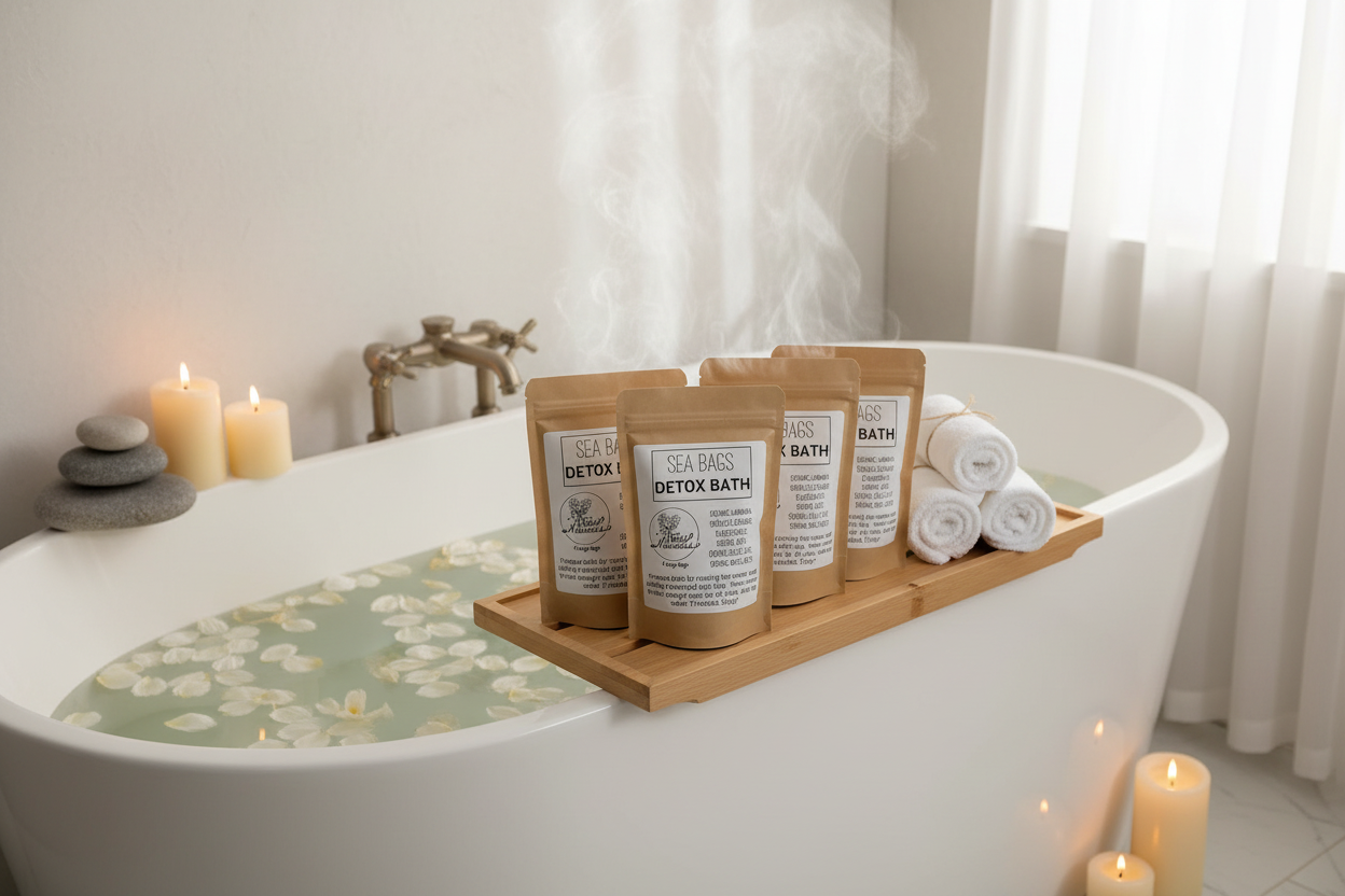 Tea Bath: Sea Bags DETOX Bath- 4 large bags