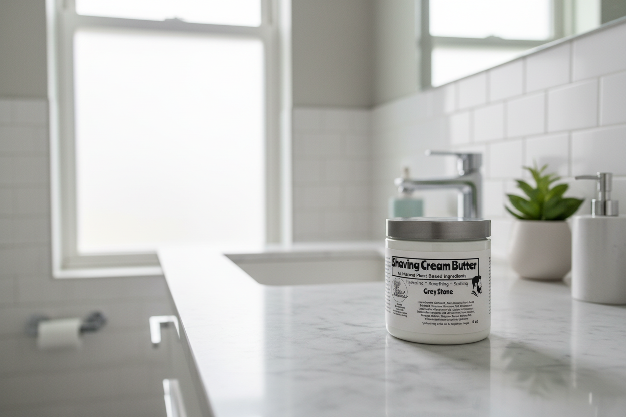 Beard: Shaving Cream Butter- Grey Stone