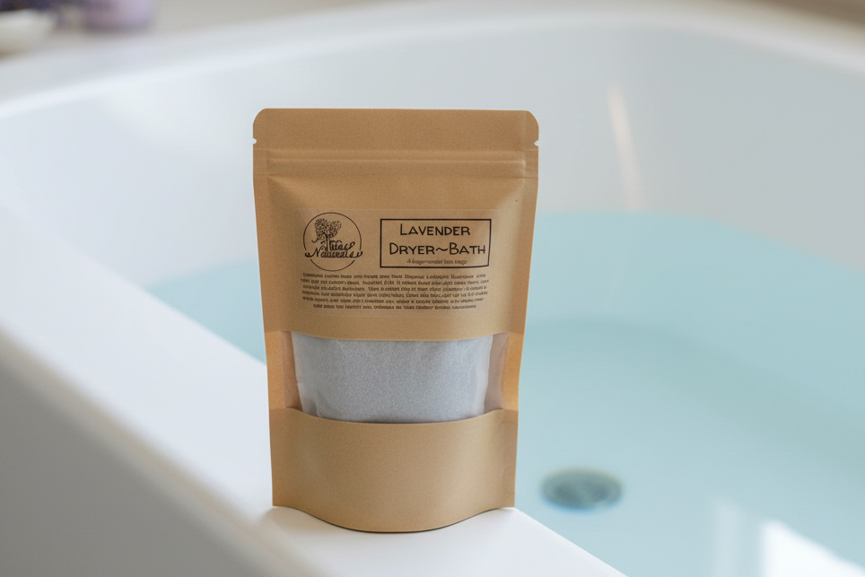 Tea Bath: Lavender Bath /Dryer Tea Bags 4 Pak