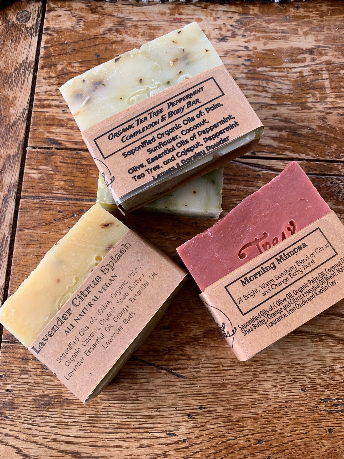 SOAP- all natural cold processed soap varieties