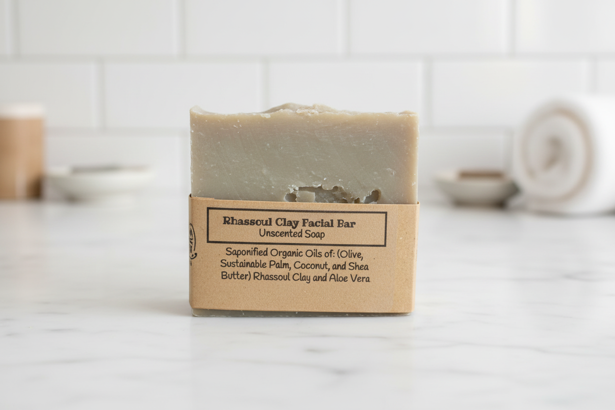 Soap/Rhassoul Clay Facial Soap unscented VEGAN