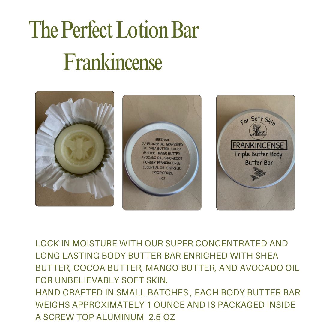 Triple Butter Body Bar/Frankincense/Lotion Bar