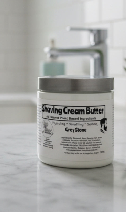 Beard: Shaving Cream Butter- Grey Stone