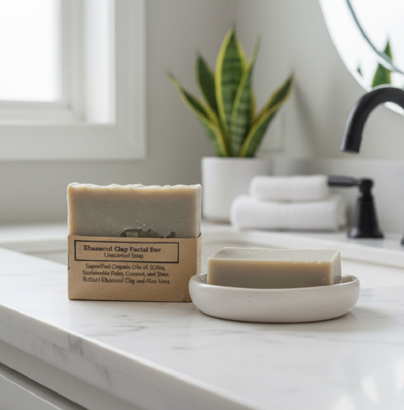 Soap/Rhassoul Clay Facial Soap unscented VEGAN