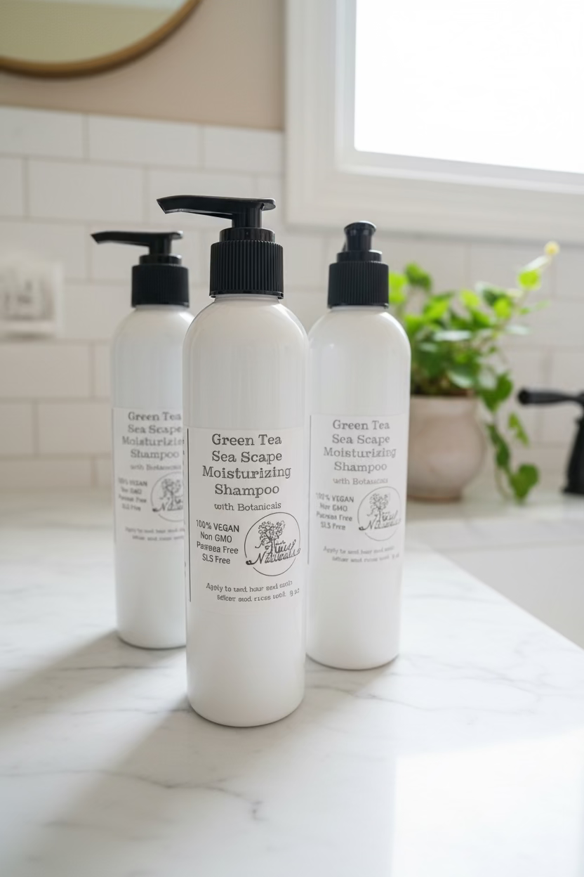 Hair: Green Tea Ginger Moisturizing Shampoo or Conditioner