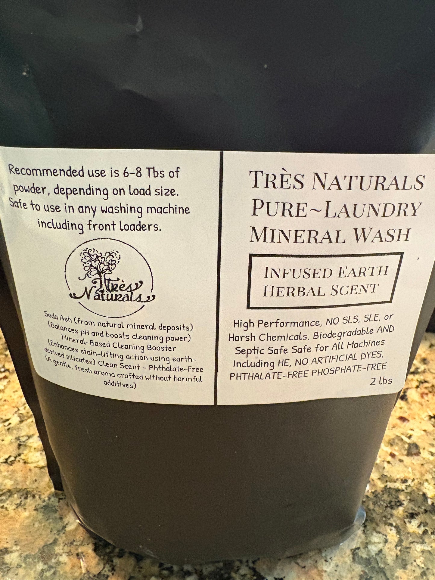 Très Naturals Pure~Laundry Mineral Wash – 2 lbs