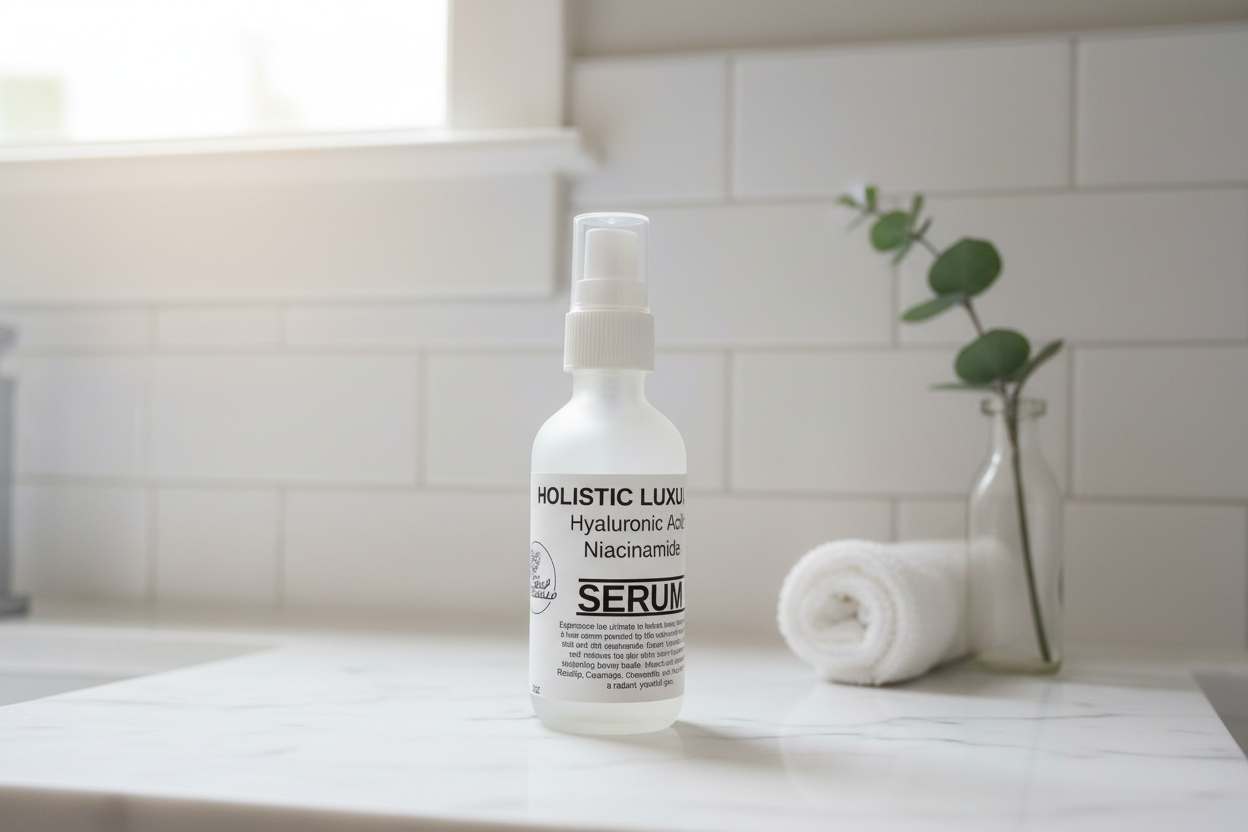 Face: Holistic Luxury Hyaluronic Acid + Niacinamide Serum