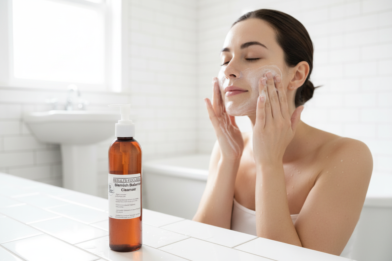 Face: Facial Wash Facial Cleanser (Results-Focused Blemish Balance Cleanser)